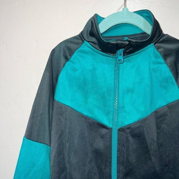 Athletic Works Jacket Boys M 8  Child Green Gray Track Suit Jacket - Picture 2 of 6